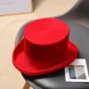 Chapeau De Magicien En Feutre Rouge 2 Chapeau De Magicien En Feutre Rouge -Chapeau Chic Soldes 7837 p9btdp
