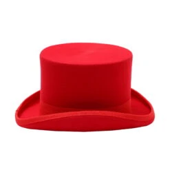 Chapeau De Magicien En Feutre Rouge -Chapeau Chic Soldes 7837 z1qepp