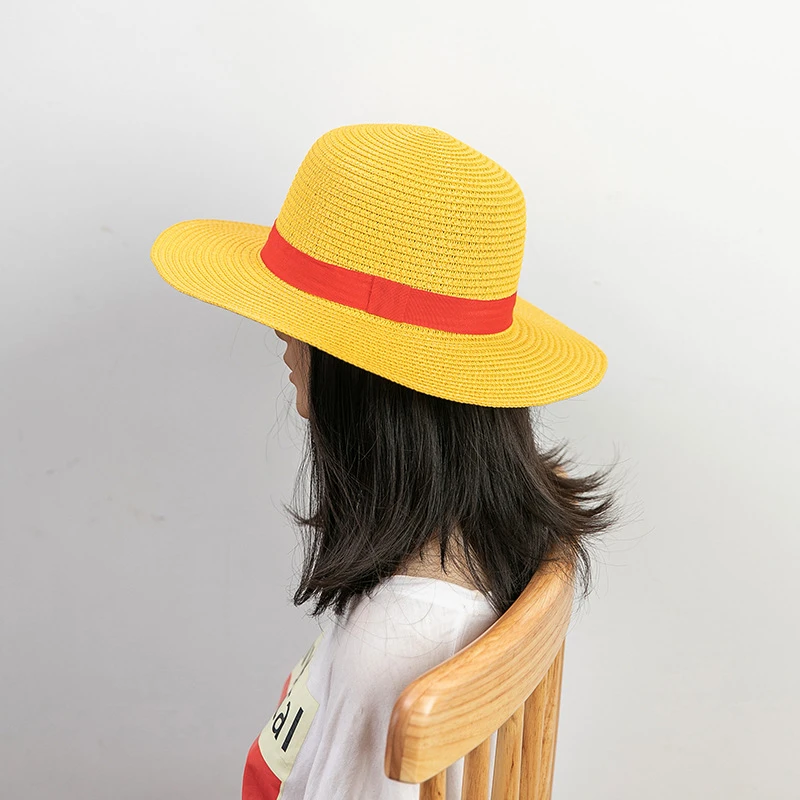 Chapeau Luffy One Piece Jaune 4 Chapeau Luffy One Piece Jaune – Image 2