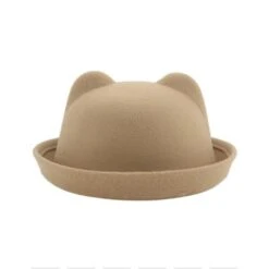 Chapeau En Feutre Avec Oreilles D’ourson Pour Fille