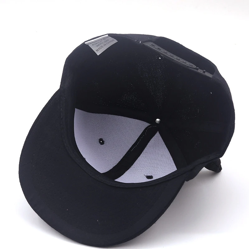 Chapeau Casquette Noire à Cornes En Coton Imprimé Bulldog 5 Chapeau Casquette Noire à Cornes En Coton Imprimé Bulldog – Image 3