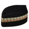 Chapeau Arabe Kufi En Velours Noir 1 Chapeau Arabe Kufi En Velours Noir -Chapeau Chic Soldes 8631 6f35b8