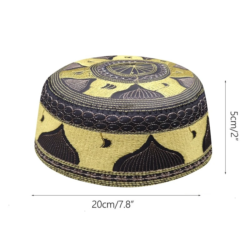 Chapeau Arabe En Coton Brodé 4 Chapeau Arabe En Coton Brodé – Image 2