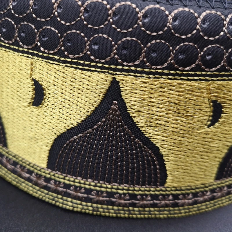 Chapeau Arabe En Coton Brodé 6 Chapeau Arabe En Coton Brodé – Image 4