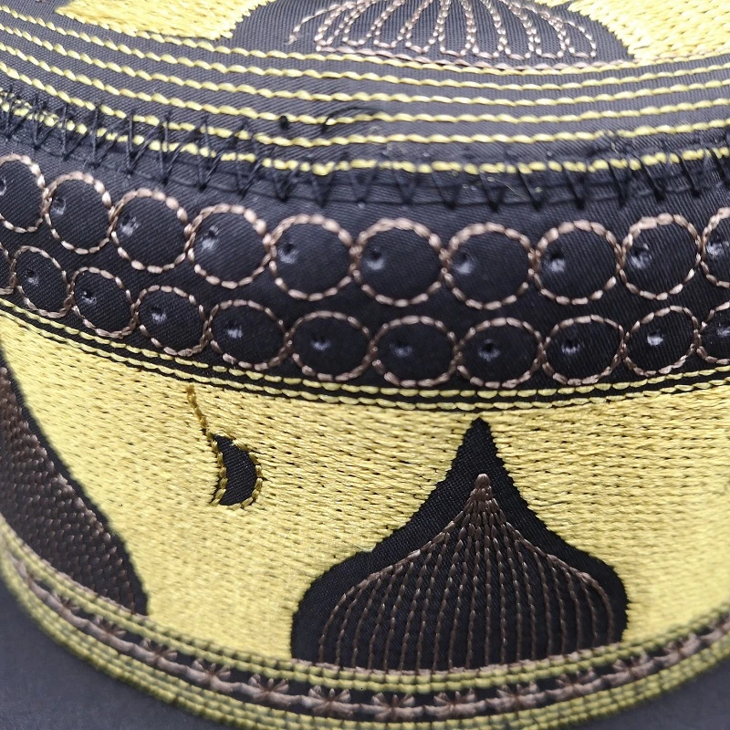 Chapeau Arabe En Coton Brodé 5 Chapeau Arabe En Coton Brodé – Image 3