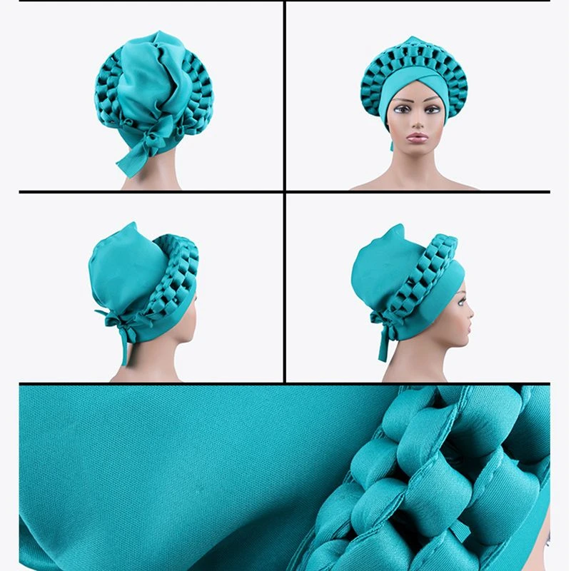 Chapeau Turban Africain Style Nigérian Pour Femme 5 Chapeau Turban Africain Style Nigérian Pour Femme – Image 3
