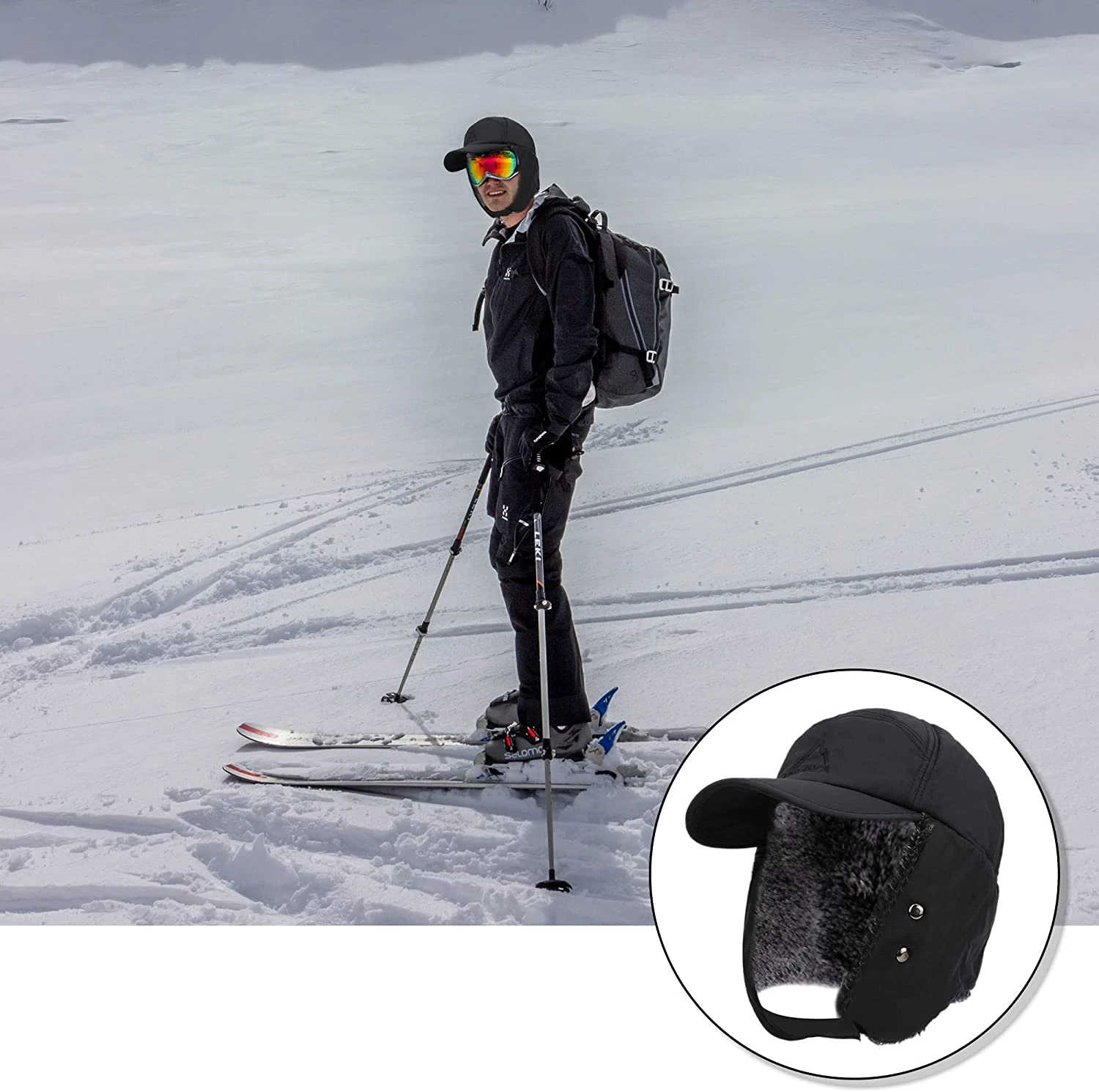 Chapeau Bombardier Thermique Ajustable 6 Chapeau Bombardier Thermique Ajustable – Image 4