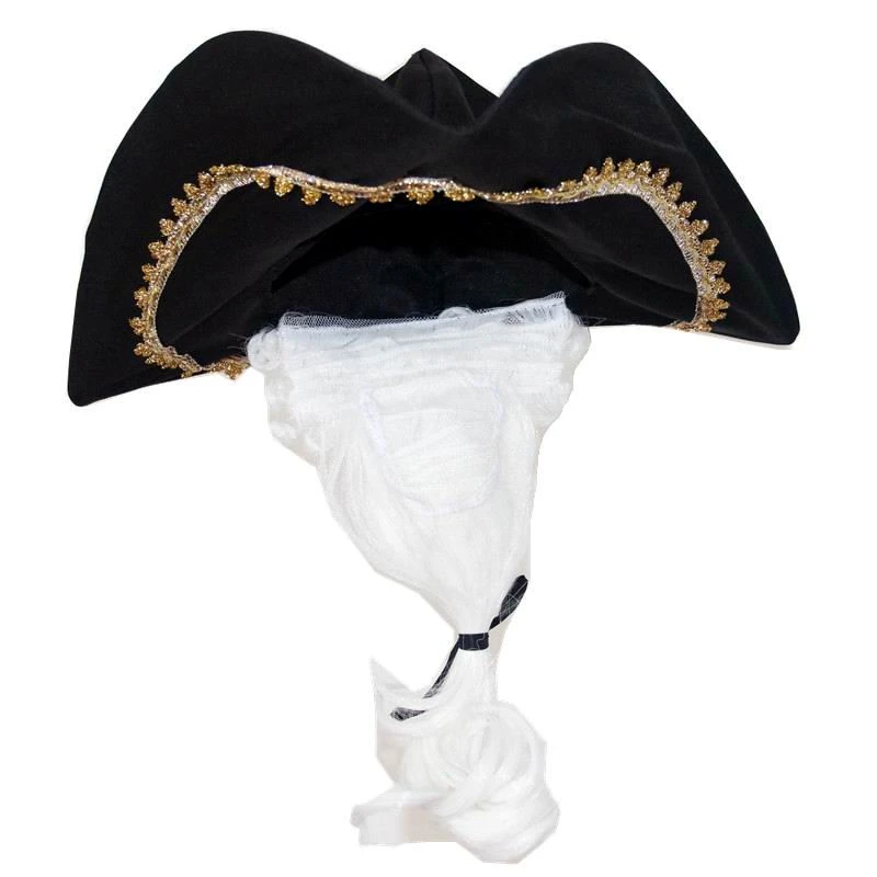 Chapeau Tricorne à Perruque D’époque 4 Chapeau Tricorne à Perruque D’époque – Image 2