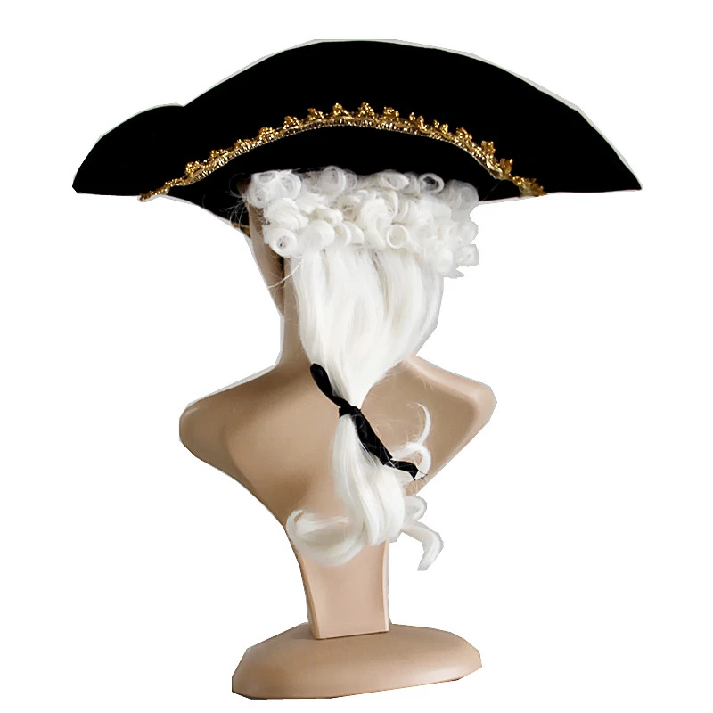 Chapeau Tricorne à Perruque D’époque 6 Chapeau Tricorne à Perruque D’époque – Image 4