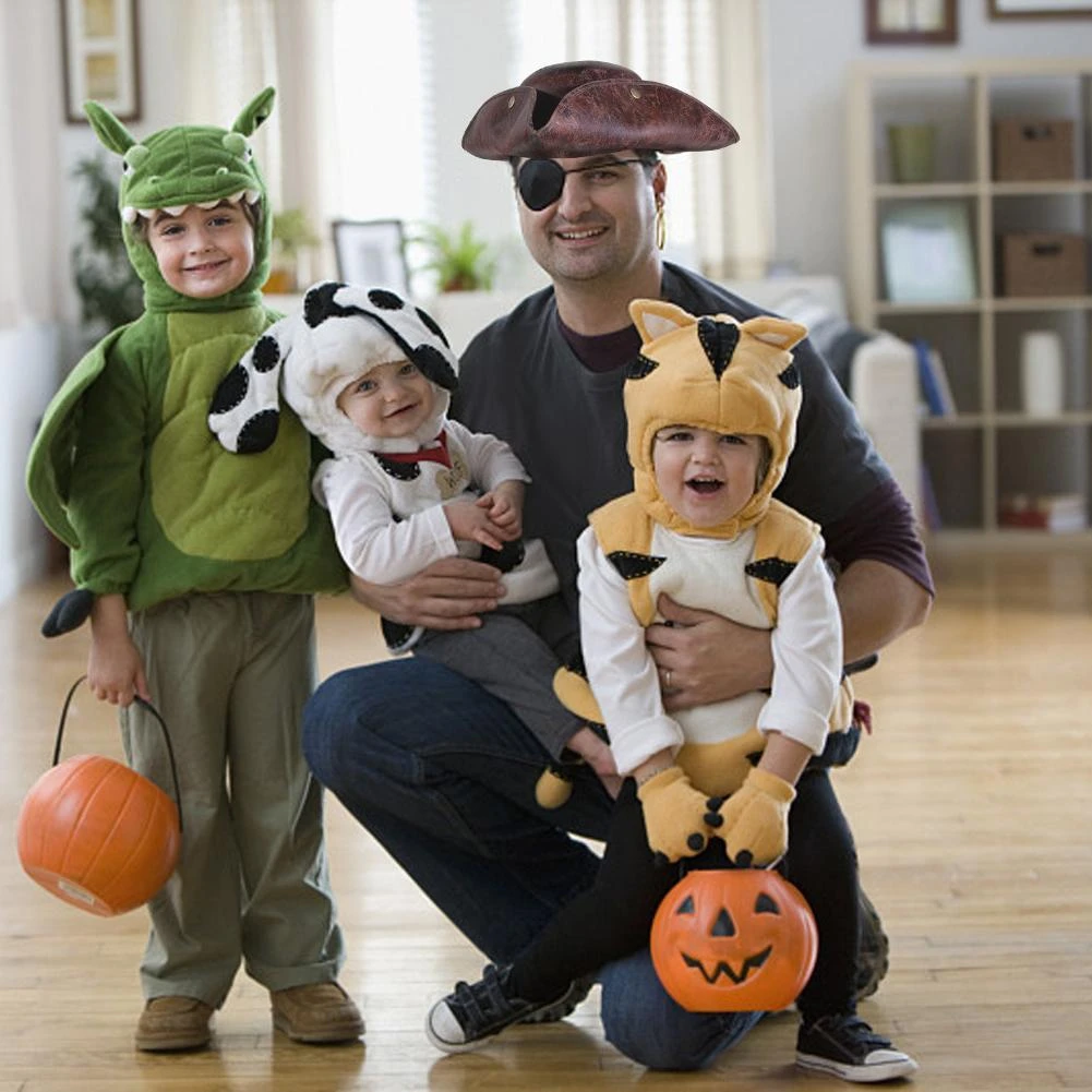 Chapeau Tricorne Unisexe Simili Cuir Marron 7 Chapeau Tricorne Unisexe Simili Cuir Marron – Image 5