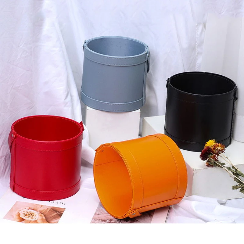 Boîte à Chapeau Colorée En Similicuir 4 Boîte à Chapeau Colorée En Similicuir – Image 2