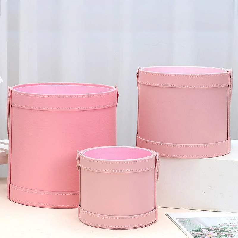 Boîte à Chapeau Colorée En Similicuir 11 Boîte à Chapeau Colorée En Similicuir – Image 9