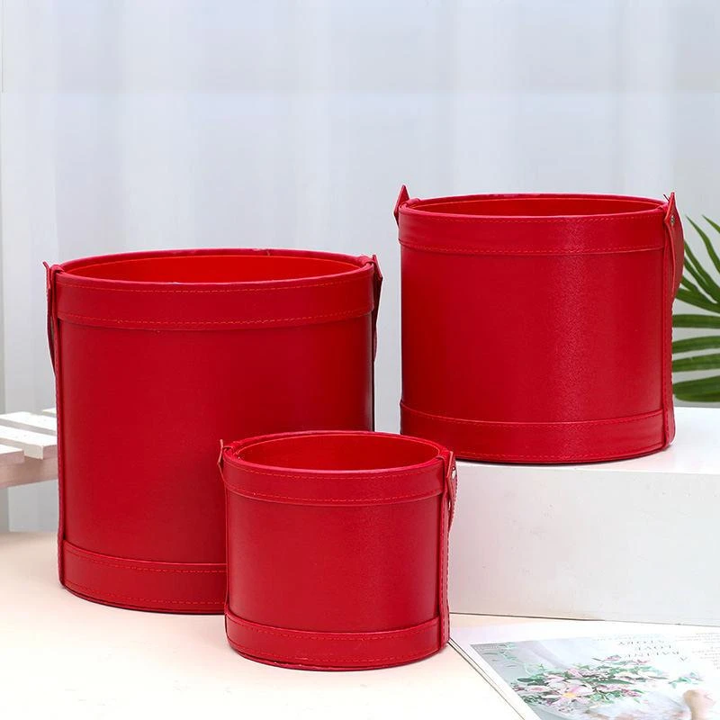 Boîte à Chapeau Colorée En Similicuir 10 Boîte à Chapeau Colorée En Similicuir – Image 8