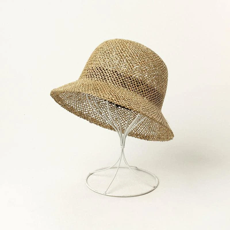Chapeau Cloche En Paille Tissé Main 6 Chapeau Cloche En Paille Tissé Main – Image 4