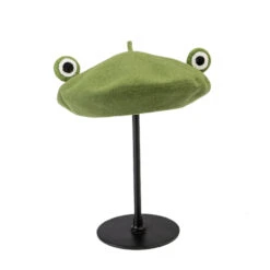 Béret En Laine Vert Forme Grenouille 10 Béret En Laine Vert Forme Grenouille -Chapeau Chic Soldes 9879 ttnsqk