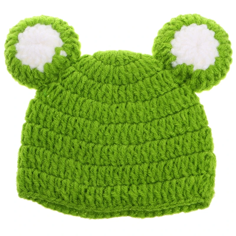 Bonnet Vert Grenouille Pour Bébé 8 Bonnet Vert Grenouille Pour Bébé – Image 6