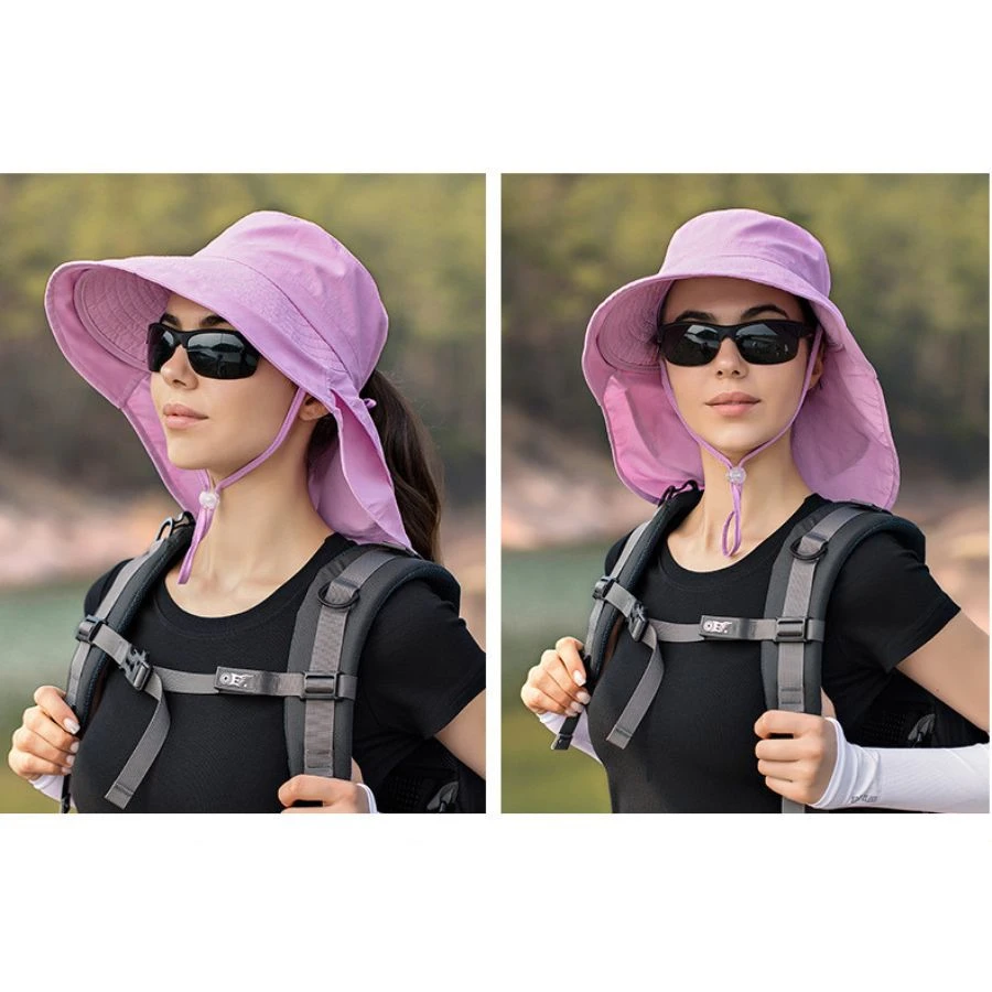 Chapeau Anti UV Rose Pour Femmes 4 Chapeau Anti UV Rose Pour Femmes – Image 2