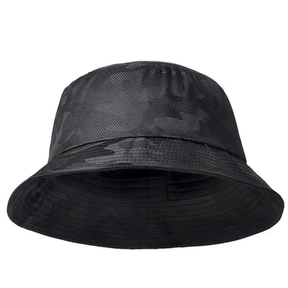 Chapeau Style Bob Respirant Camouflage Noir Unisexe 6 Chapeau Style Bob Respirant Camouflage Noir Unisexe – Image 4