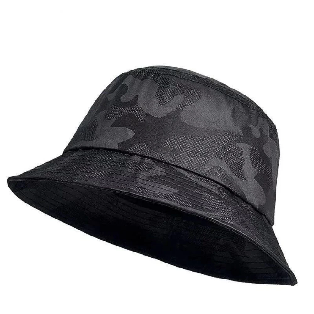 Chapeau Style Bob Respirant Camouflage Noir Unisexe 3 Chapeau Style Bob Respirant Camouflage Noir Unisexe