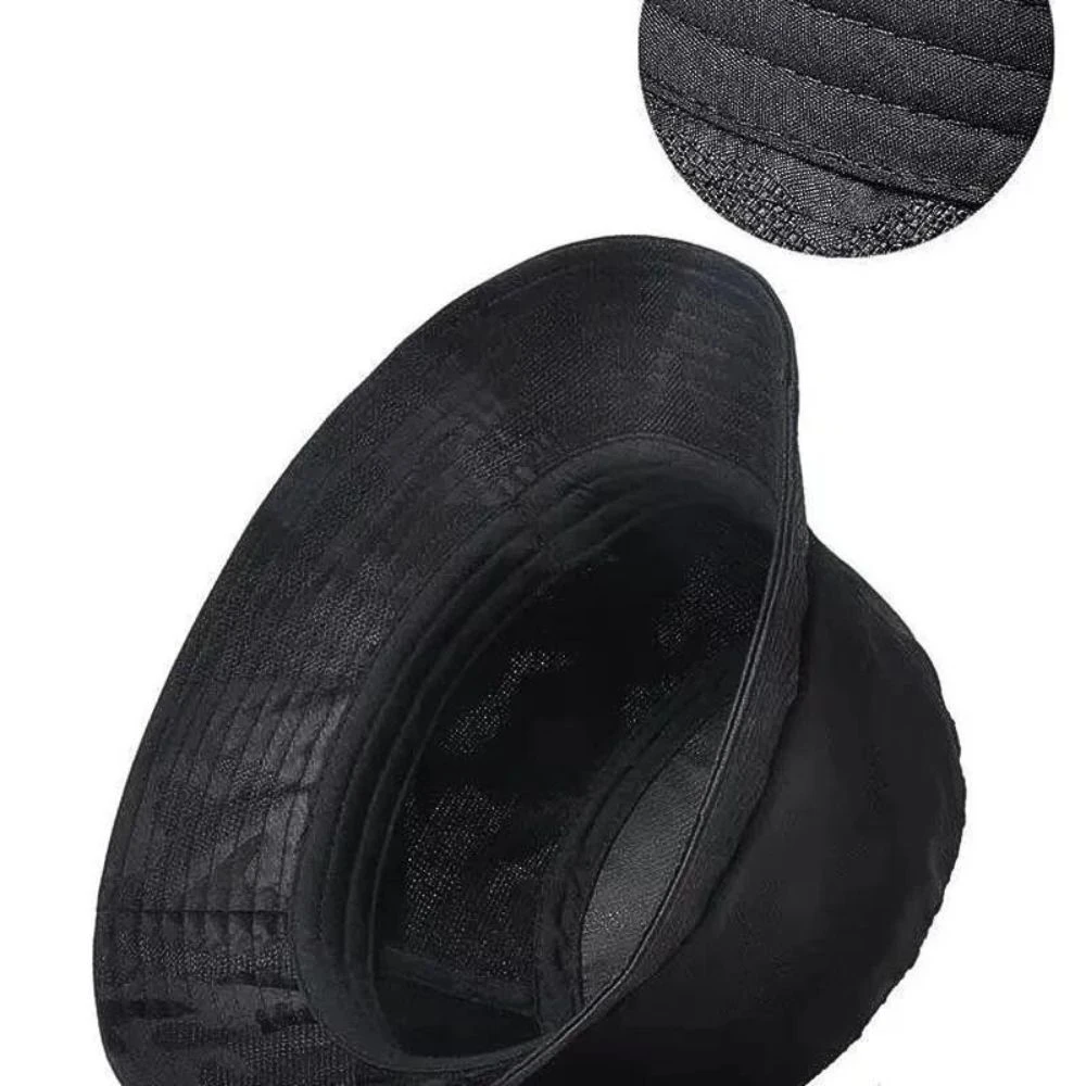 Chapeau Style Bob Respirant Camouflage Noir Unisexe 4 Chapeau Style Bob Respirant Camouflage Noir Unisexe – Image 2