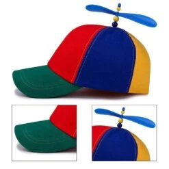 Chapeau Coloré De Type Casquette Avec Hélice Unisexe 9 Chapeau Coloré De Type Casquette Avec Hélice Unisexe -Chapeau Chic Soldes IMG chapeau casquette colore helice unisexe