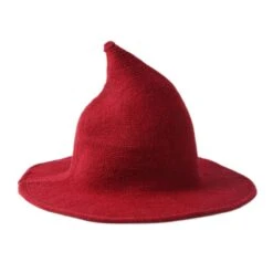 Chapeau De Sorcière Tricoté En Laine 23 Chapeau De Sorcière Tricoté En Laine -Chapeau Chic Soldes Rouge