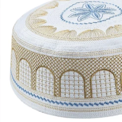Chapeau Arabe Blanc Et Doré 8 Chapeau Arabe Blanc Et Doré -Chapeau Chic Soldes cabdz
