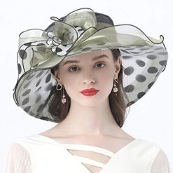 Chapeau Catherinette à Pois -Chapeau Chic Soldes ccpz