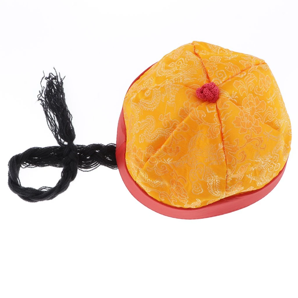 Chapeau Chinois De Costume Avec Queue De Cheval 9 Chapeau Chinois De Costume Avec Queue De Cheval – Image 7