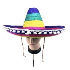 Chapeau De Paille Mexicain Multicolore 6 Chapeau De Paille Mexicain Multicolore -Chapeau Chic Soldes cmmcs