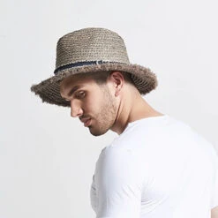 Chapeau Panama En Raphia Et Lanière De Jean 13 Chapeau Panama En Raphia Et Lanière De Jean -Chapeau Chic Soldes cpxs