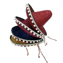 Chapeau De Paille Mexicain Coloré 13 Chapeau De Paille Mexicain Coloré -Chapeau Chic Soldes csm