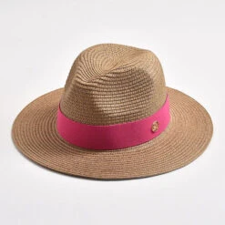 Chapeau Panama Bicolore En Paille