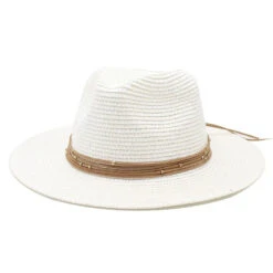 Chapeau Panama Coloré à Lacets En Cuir -Chapeau Chic Soldes telechargement 2023 11 01T133715.229