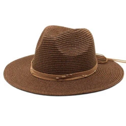 Chapeau Panama Coloré à Lacets En Cuir -Chapeau Chic Soldes telechargement 2023 11 01T133719.283