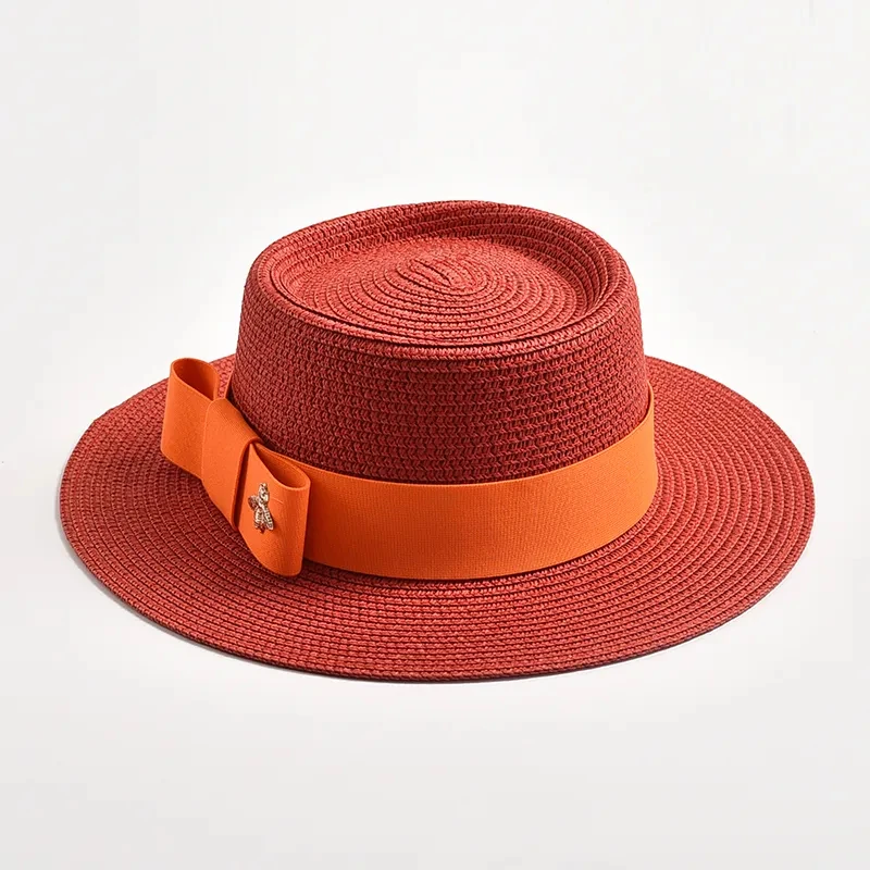 Chapeau Canotier à Ruban Noeud Papillon 7 Chapeau Canotier à Ruban Noeud Papillon – Image 5