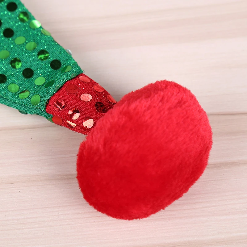 Chapeau De Noël En Peluche à Paillettes 5 Chapeau De Noël En Peluche à Paillettes – Image 3