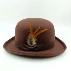 Chapeau Melon à Décoration De Plumes 14 Chapeau Melon à Décoration De Plumes -Chapeau Chic Soldes telechargement 32 3