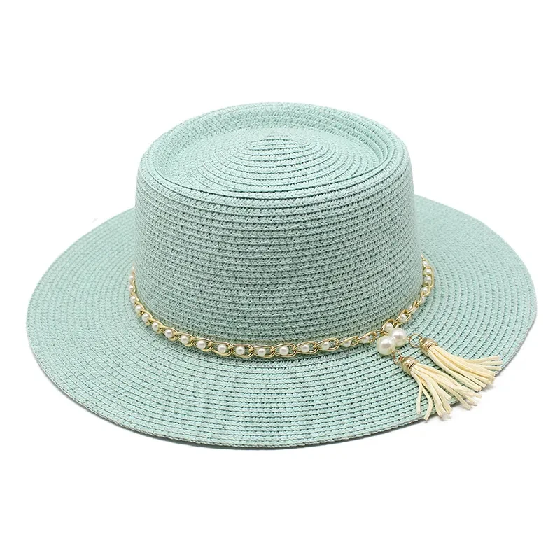 Chapeau Canotier Avec Décoration De Perles 8 Chapeau Canotier Avec Décoration De Perles – Image 6